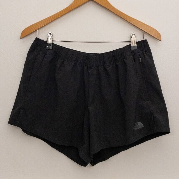 The North Face Women’s Black Running Shorts L Quick Dry Stretch Athleisure - Picture 1 of 4